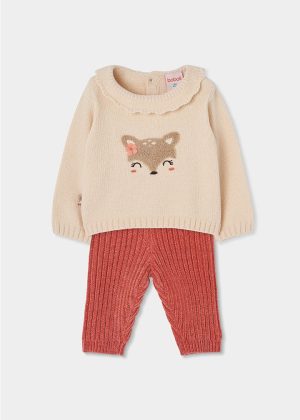 Conjunto tricotosa  bebé niña
