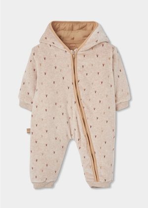 Pelele terciopelo estampado