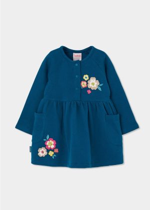 Vestido sarga punto de niña