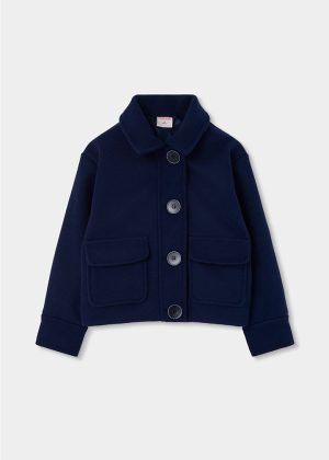 Chaqueta de paño de niña
