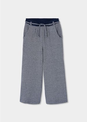 Pantalón punto espiga de niña