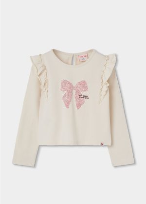 Camiseta punto elástico niña